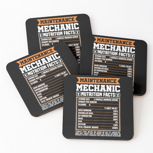 Item preview, Maintenance Mechanic Nutrition Facts Funny Humor designed and sold by Sarena84.