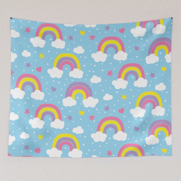 Artikelvorschau, Light Blue Rainbows and Stars entworfen und verkauft von Carolina Diaz.