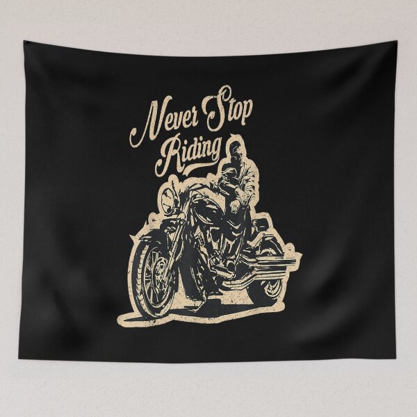 Item preview, Motorcycle Never Stop Riding Biker Rider Motorcyclist designed and sold by Sarena84.