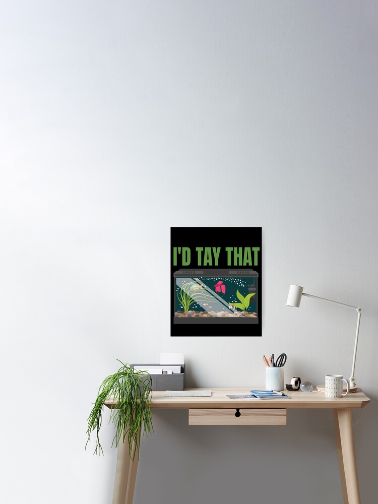 Funny Aquarium Aquarist I'd Tap That Fish Tank Poster for Sale by  All1style