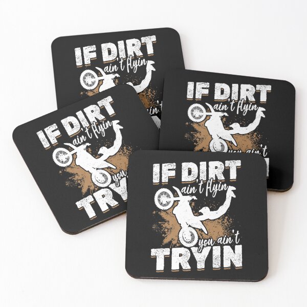 Item preview, Dirtbike Motocross If Dirt aint Flyin you aint Tryin MX Premium designed and sold by Sarena84.