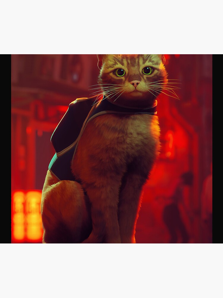 Stray Cat Game Cyberpunk  Mouse Pad for Sale by MarinaLexaArt