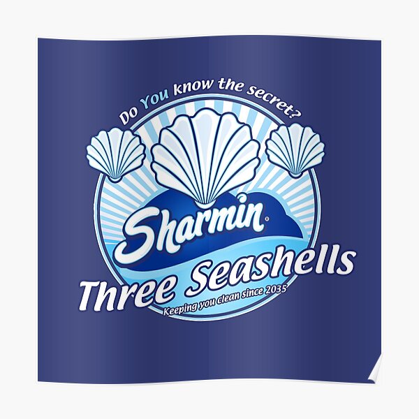 three seashells posters redbubble
