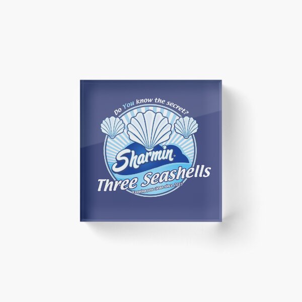 Three Seashells : Inspired by Demolition Man Acrylic Block