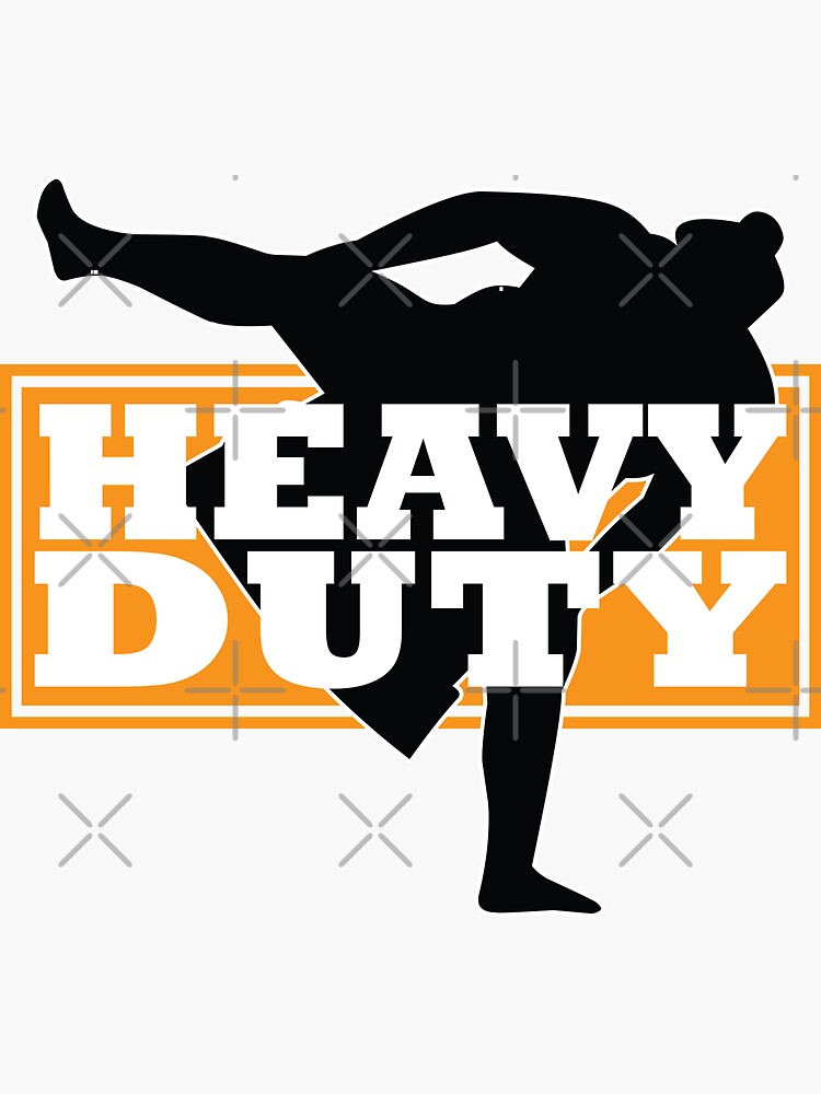 "HEAVY DUTY LOGO" Sticker for Sale by MOON--STONE | Redbubble