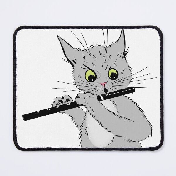 Item preview, Flute Cat Louis Wain designed and sold by karwilberevivalcollection.