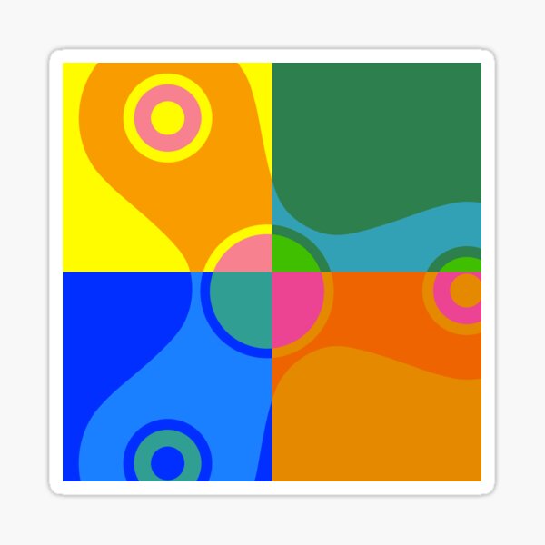 Fidget Spinner - Pop Art Sticker