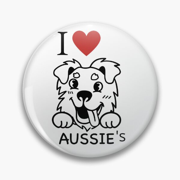 Item preview, [Dogs] I Love Aussie Dogs Classic T-Shirt  designed and sold by smartdogs.
