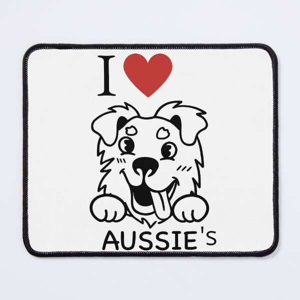 Item preview, [Dogs] I Love Aussie Dogs Classic T-Shirt  designed and sold by smartdogs.