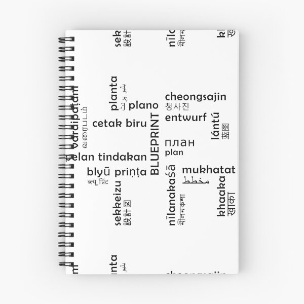 Item preview, Doodlings - Blueprint in multi-language black print - VBK - VisionsByKaren designed and sold by VisionsByKaren.
