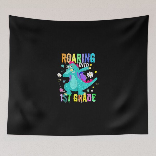 Item preview, Trex Roaring Into 1st Grade First Teacher Back to school T-Shirt designed and sold by ButtnerRing.