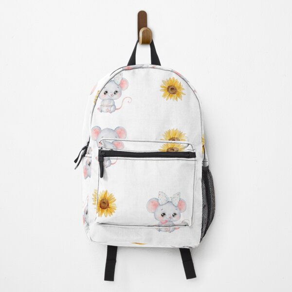 Item preview, Cute Watercolor Baby Mouse and Sunflowers designed and sold by silviaol.