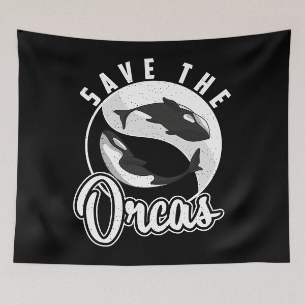 Item preview, Whale Whales Mammals Sea Ocean Marine Life Save The Orcas designed and sold by Mariaxjulio.