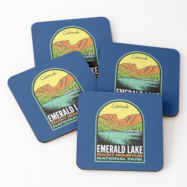 Item preview, Emerald Lake Rocky Mountain Vintage designed and sold by GhecVchw.
