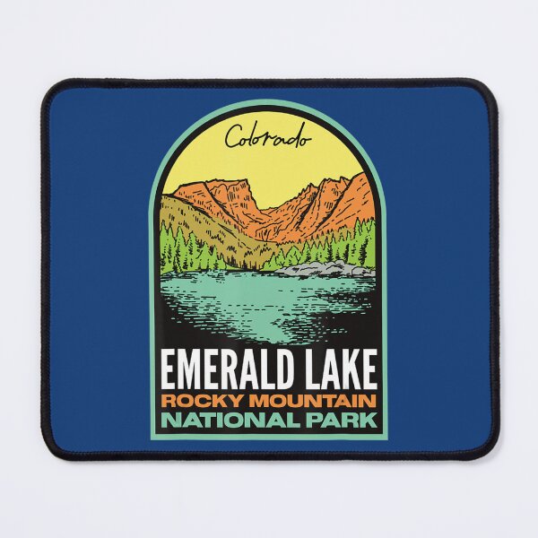 Item preview, Emerald Lake Rocky Mountain Vintage designed and sold by GhecVchw.