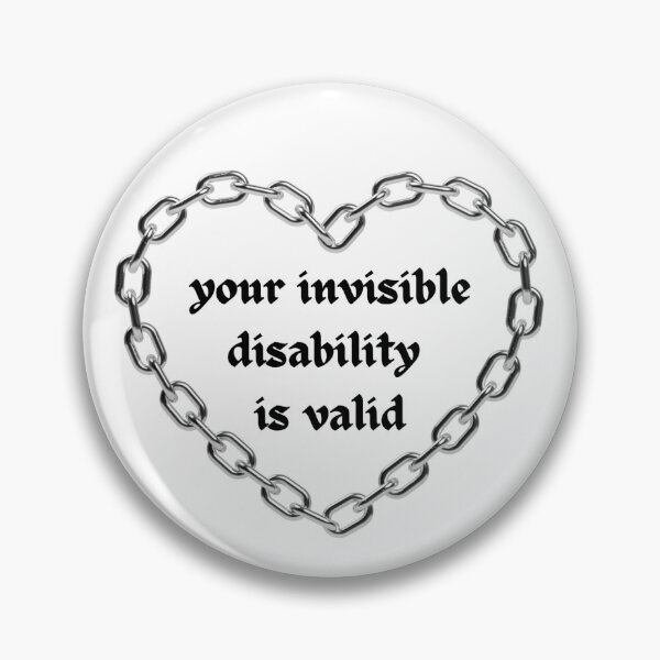 Item preview, your invisible disability is valid chain hear designed and sold by murdypls.