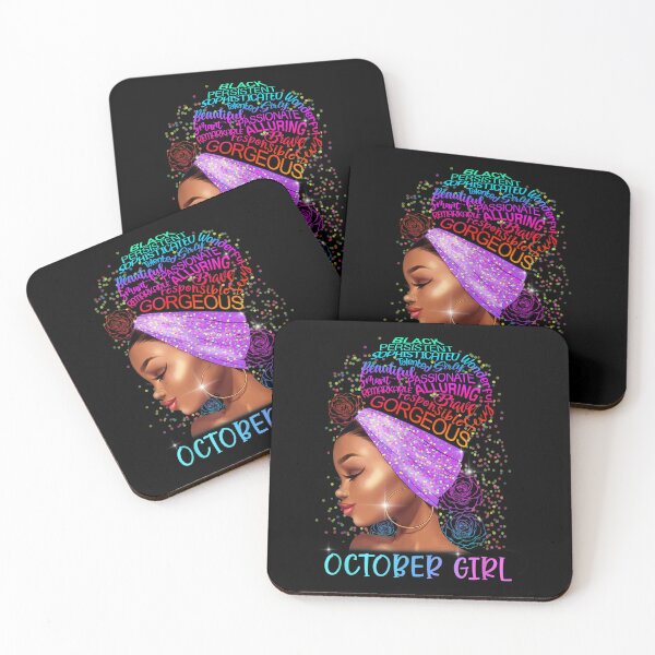 Item preview, Womens October Black Girl Hair Libra Scorpio Birthday designed and sold by Mariaxjulio.