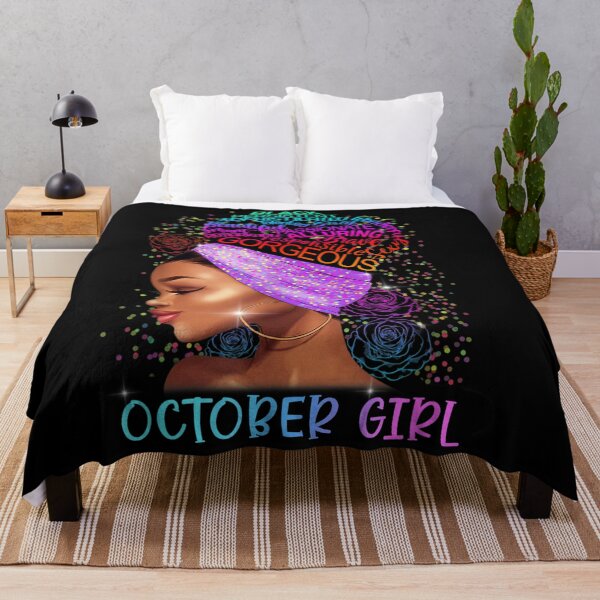 Item preview, Womens October Black Girl Hair Libra Scorpio Birthday designed and sold by Mariaxjulio.
