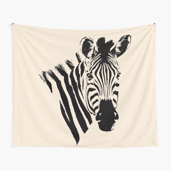 Zebra Close-up | African Wildlife Tapestry
