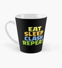 Essen Sie Schlaf-Zusammentreffen-Wiederholungs-lustiges Geschenk Tasse (groß)