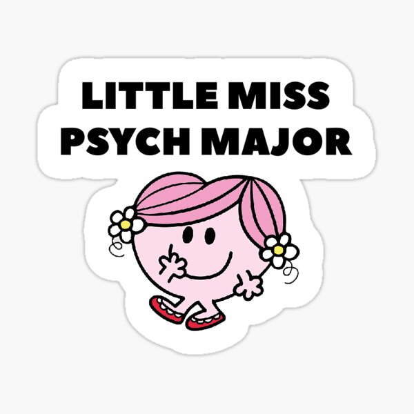 Little Miss Psych Major Sticker