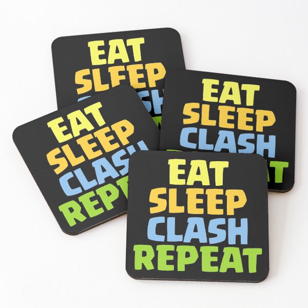 Item preview, Eat Sleep Clash Repeat Funny Gift designed and sold by justcoolmerch.