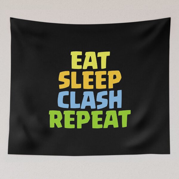 Item preview, Eat Sleep Clash Repeat Funny Gift designed and sold by justcoolmerch.