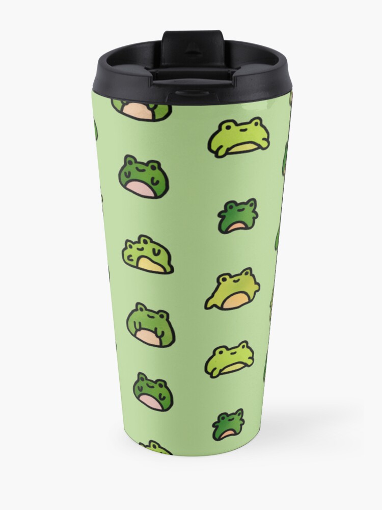Alternate view of Frogs Doodle Travel Coffee Mug