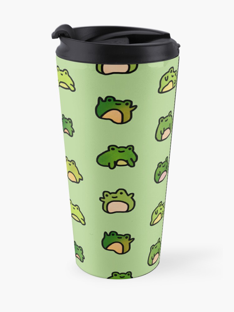 Alternate view of Frogs Doodle Travel Coffee Mug
