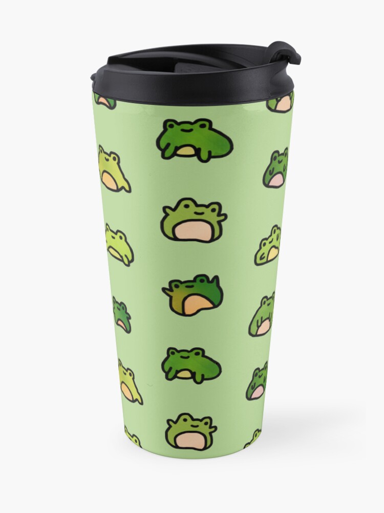 Alternate view of Frogs Doodle Travel Coffee Mug