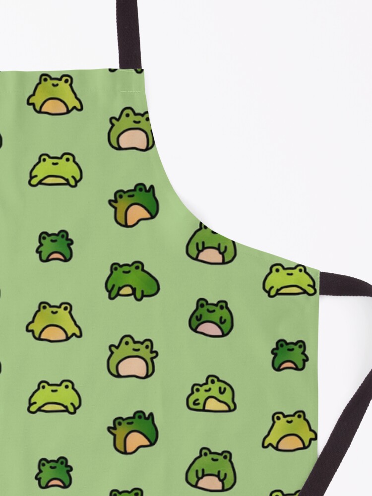 Thumbnail 3 of 6, Apron, Frogs Doodle designed and sold by tdoodles.