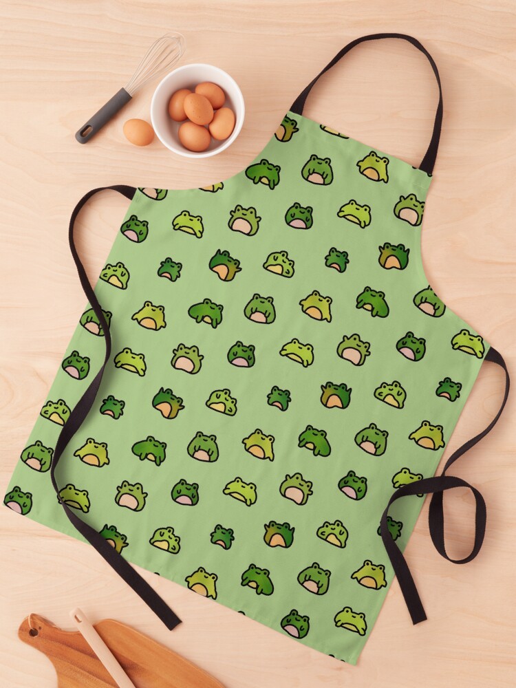 Thumbnail 1 of 6, Apron, Frogs Doodle designed and sold by tdoodles.