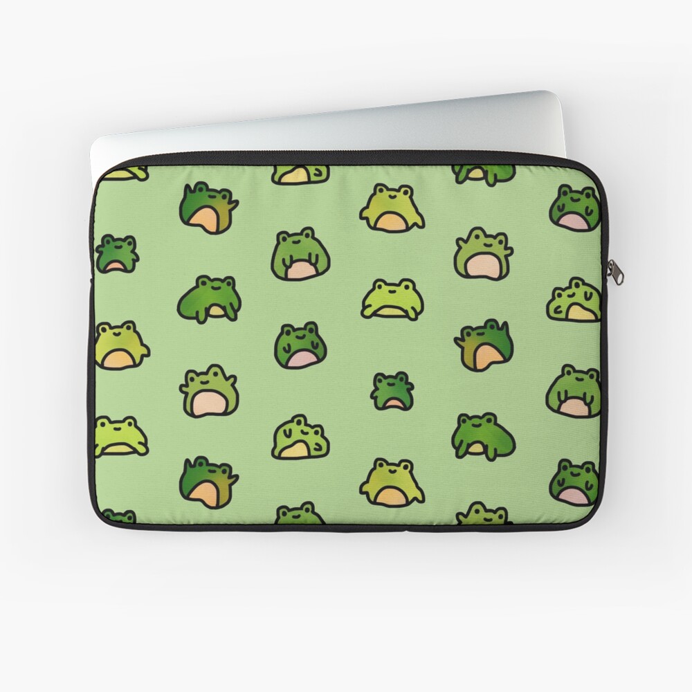 Frogs Doodle Laptop Sleeve