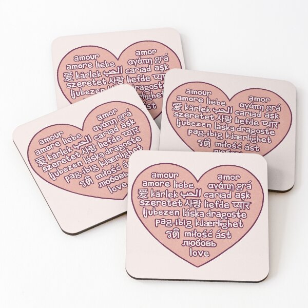Item preview, Love in 25 Languages designed and sold by pinkmonkeybird.