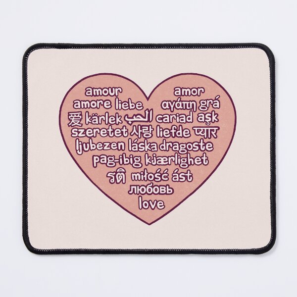 Item preview, Love in 25 Languages designed and sold by pinkmonkeybird.
