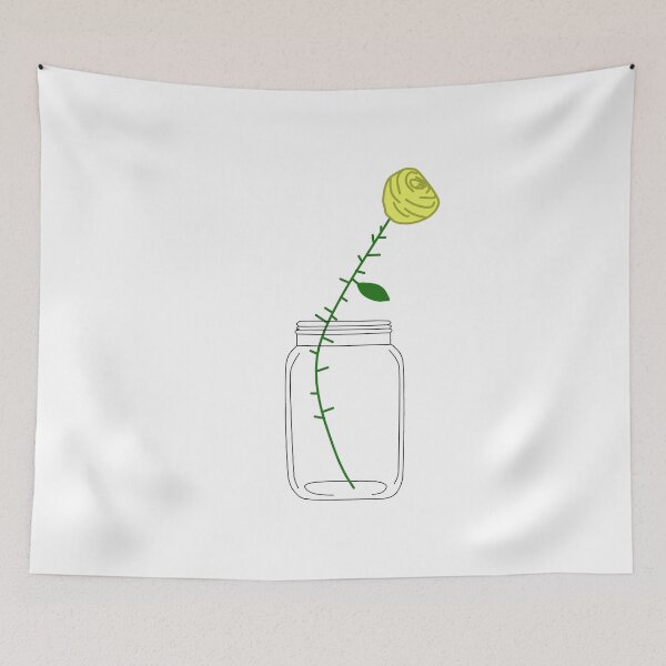 Item preview, Flowers In Mason Jar Pattern designed and sold by brendanre.