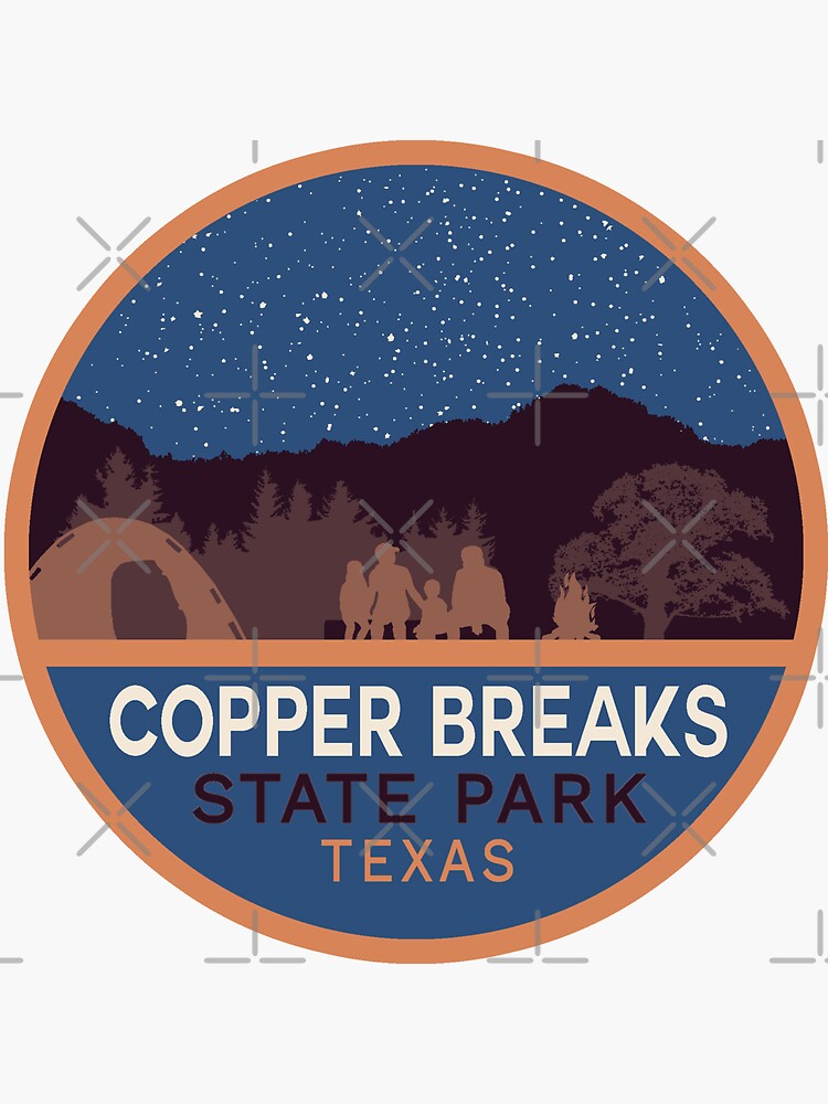 "Copper Breaks State Park Night Sky Logo" Sticker for Sale by VanyaKar