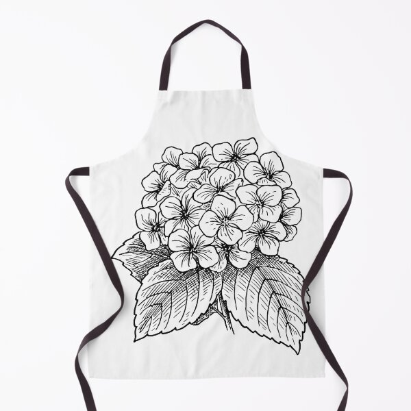 Item preview, Blooming Hydrangea Flowers Illustration designed and sold by JoyforU.