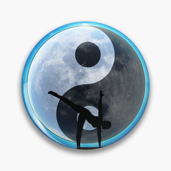 Item preview, Half moon yoga pose in moonlight designed and sold by INSOMNIAC101.