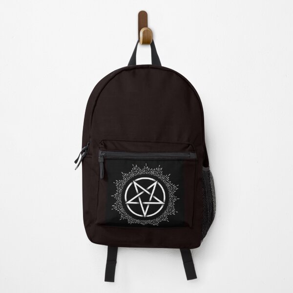 Item preview, black and white pentacle with light rays designed and sold by Manitou Mercantile.