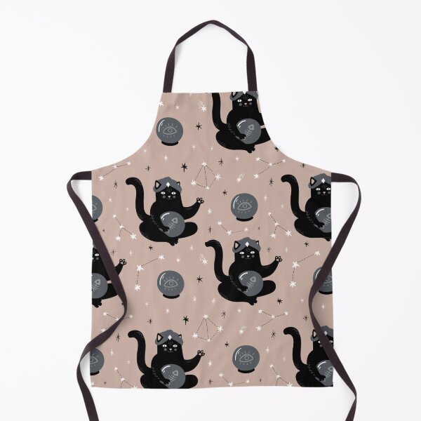 Item preview, Witchy Cat Pattern, Black Cat Pattern, Halloween Witchy Cat Pattern - Halloween Cat Patterns designed and sold by antevasinart.