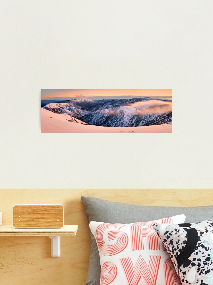 Thumbnail 1 of 3, Photographic Print, Mt Hotham towards Mt Feathertop, Victoria, Australia designed and sold by Michael Boniwell.