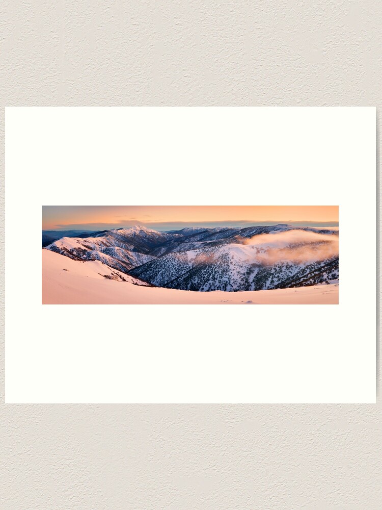 Thumbnail 1 of 3, Art Print, Mt Hotham towards Mt Feathertop, Victoria, Australia designed and sold by Chockstone.