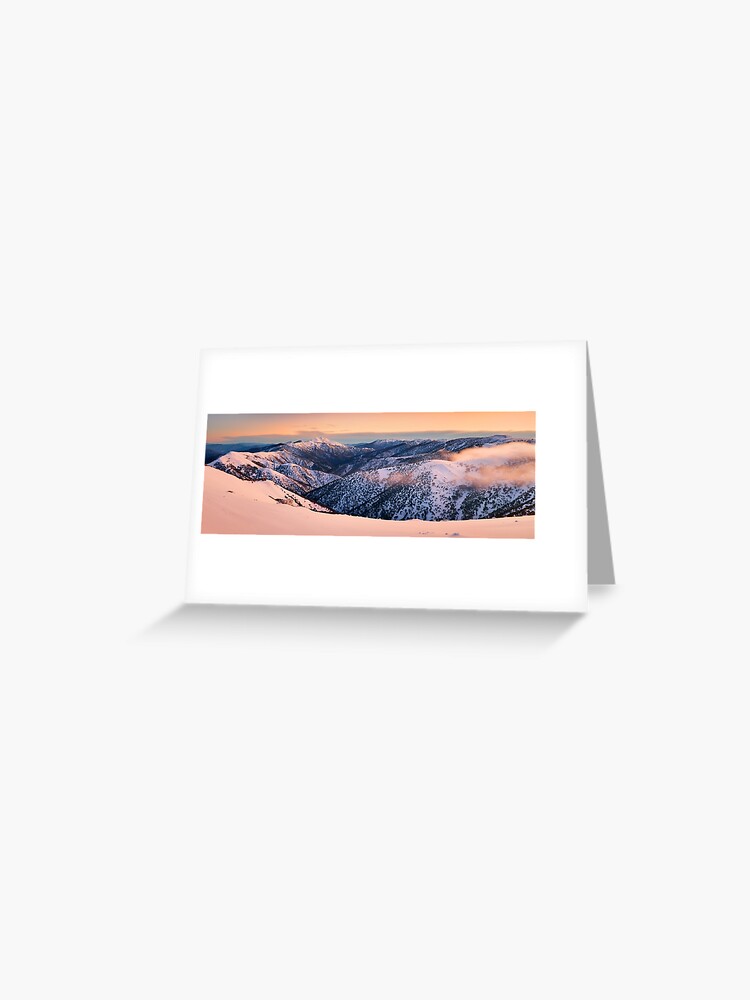 Thumbnail 1 of 2, Greeting Card, Mt Hotham towards Mt Feathertop, Victoria, Australia designed and sold by Michael Boniwell.