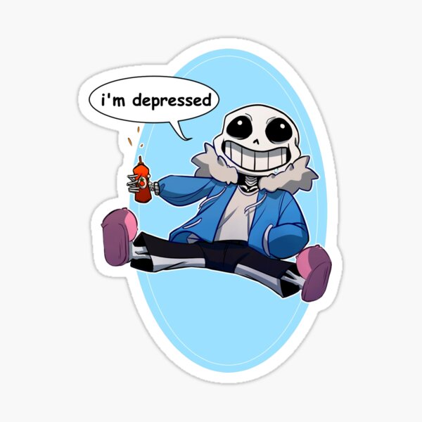 Undertale Sans, Papyrus, and Frisk fullbody stickers — PoetaxArt