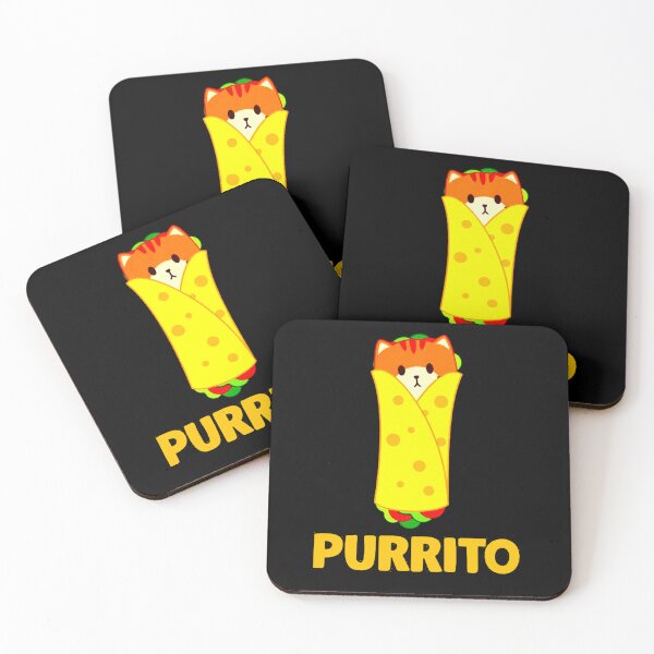 Item preview, Funny cat pun cute burrito purrito shirt designed and sold by OmarEscobedo.