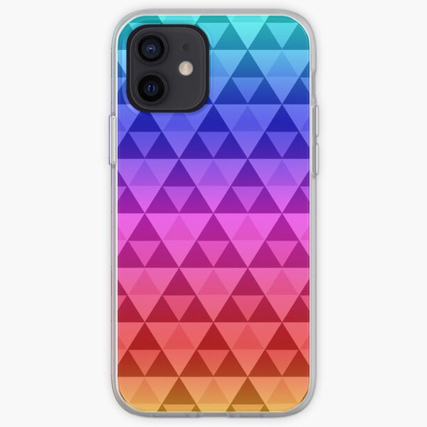 Rainbow Tri-Pattern iPhone Soft Case