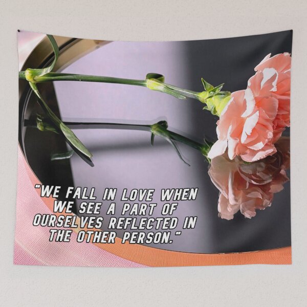 Item preview, Love's Reflection - Rose on Mirror - Beautiful Quote designed and sold by DEL-Productions.