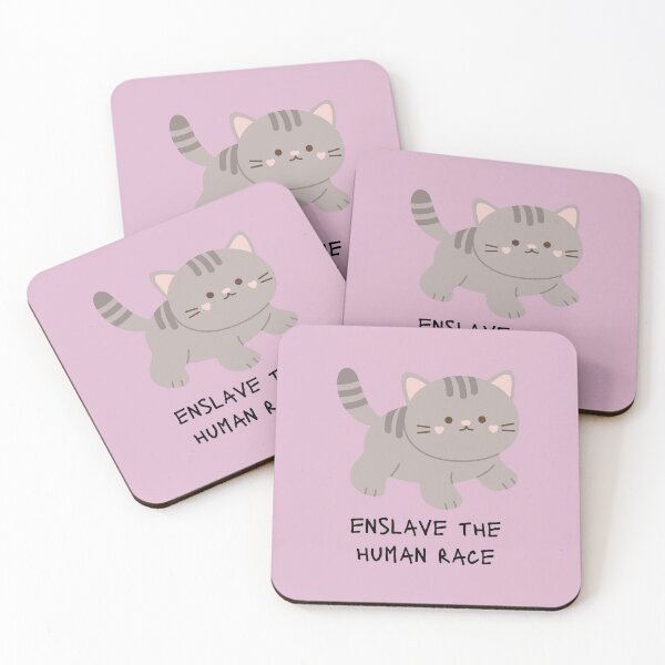 Item preview,  Enslave The Human Race Cat designed and sold by KittyKatDesign.