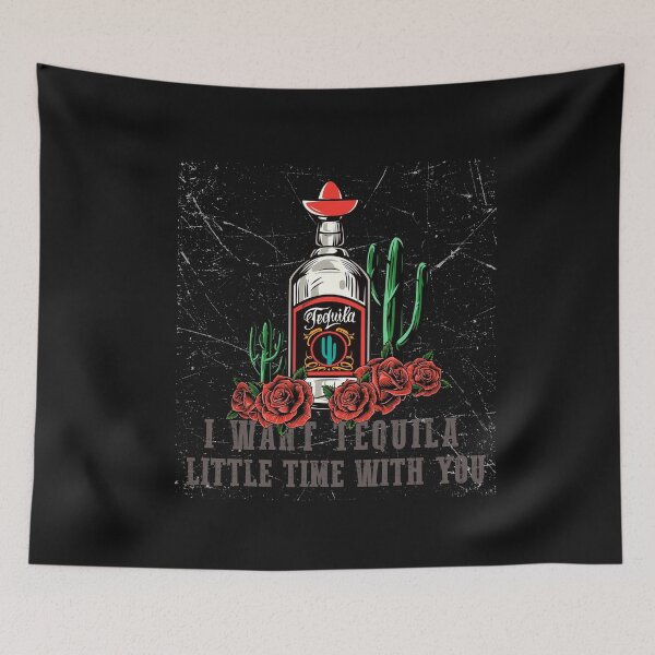 Item preview, I Want Tequila Little Time With You Shirt, Tequila Tee, Country Music Shirt, Bleached Shirt, Concert Shirt, Music Festival Shirt designed and sold by Tourane-Navy.